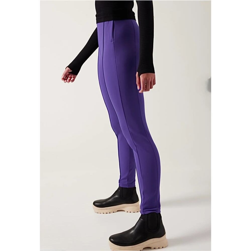 NWT Athleta Glacier Snow Skinny Pants Purple. Size 8. Retail $178